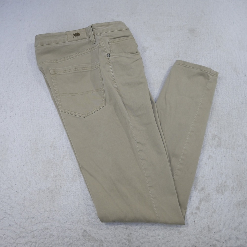 Southern Tide Sullivan Pants Mens 32x32 Khaki Tan Cotton Modal Stretch